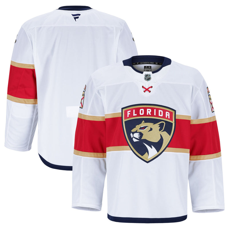 Florida Panthers White Away Authentic Pro Jersey