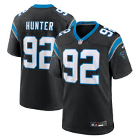 Carolina Panthers Lee Hunter Black Team Game Jersey