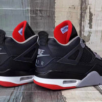 Sneakers, Black Red Gray Colorway, Lace Up Design, Casual Gift for Sneaker Fans