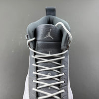 High Top Sneakers, White Gray Colorway, Lace Up Design, Casual Gift for Sneaker Fans
