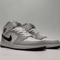 Sneakers, White Gray Colorway, Lace Up Design, Casual Gift for Sneaker Fans