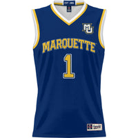#1 Marquette Golden Eagles Lightweight Basketball Jersey - Navy