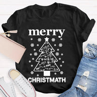 Humorous Math Christmas Shirt, Merry Christmath T-Shirt, Math Pun Holiday Graphic Tee, Mathematics Teacher Christmas Present, Student Xmas Top