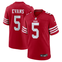 San Francisco 49ers Mike Evans Scarlet Game Jersey