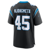 Carolina Panthers Maema Njongmeta Black Game Jersey