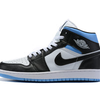 Sneakers, Blue White Black Colorway, Lace Up Design, Casual Gift for Sneaker Fans
