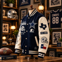 DAL Heritage - Navy and Cream Varsity Statement Outerwear