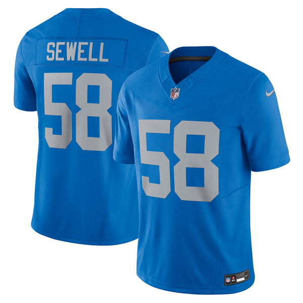 Detroit Lions Penei Sewell Blue Alternate Limited Jersey