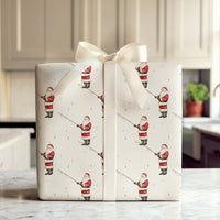 Angler Christmas Gift Wrap, Fishing Santa Wrapping Paper, Fisherman Holiday Wrapping Paper, Outdoorsman Secret Santa Gift Wrap Roll