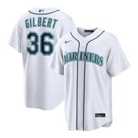Seattle Mariners Logan Gilbert White Home Replica Jersey