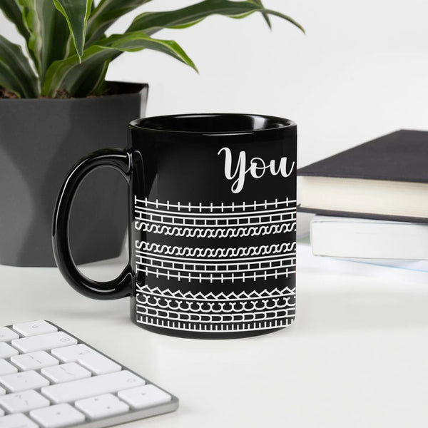 Ugly Christmas Sweater Coffee Mug, Nordic Fair Isle Ceramic Mug, Comfy Holiday Winter Tea Cup, Seasonal Christmas Coffee Pres