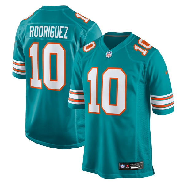 Miami Dolphins Jacob Rodriguez Aqua Alternate Game Jersey