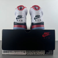 High Top Sneakers, White Black Red Colorway, Lace Up Design, Casual Gift for Sneaker Fans