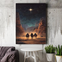 Three Wise Men Canvas Print, Nativity Canvas Wall Art, Star of Bethlehem Canvas Art, Religious Christmas Decor, Christian Holiday Present