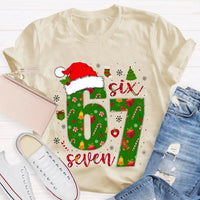 Festive Holiday Graphic Tee, Christmas Snowflake Santa Hat T-Shirt, Adorable Santa Hat Snowflake Shirt, Merry Christmas Unisex Winter Tee Shirt