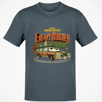 National Lampoons Christmas Vacation Shirt, Burn Some Dust Eat My Rubber T-Shirt, Retro Car Graphic Tee, Humorous Holiday Movie Apparel