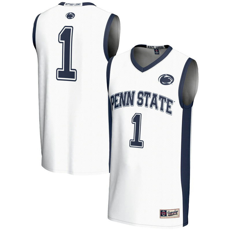 #1 Penn State Nittany Lions Lightweight Basketball Jersey - White