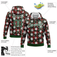 Snowflake Plaid Holiday Sweatshirt, Custom Christmas Hoodie, Personalized Name Number Pullover Hoodie, Festive Winter Hoodie, Xmas Present