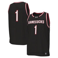 #1 Black South Carolina Gamecocks Replica Basketball Jersey