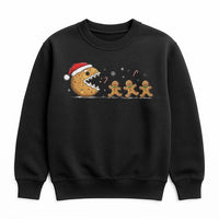 Humorous Gingerbread Man Gamer Crewneck, Christmas Cookie Sweatshirt, Video Game Console Pullover, Retro Holiday Baker Gaming Sweater