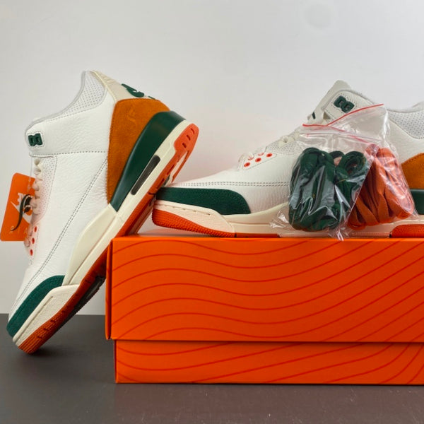 Low Top Sneakers, White Green Orange Colorway, Lace Up Design, Casual Gift for Sneaker Fans