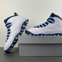 Retro High Top Sneakers, Blue Colorway, Lace Up Design, Casual Gift for Sneaker Fans