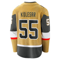 Vegas Golden Knights Keegan Kolesar Gold Home Breakaway Jersey