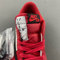 Low Top Sneakers, White Black Red Colorway, Reverse Hook Design, Lace Up Design, Casual Gift for Sneaker Fans