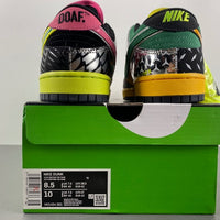 Low Top Sneakers, Black Red Green Pink Colorway, Mismatched Colorway, Lace Up Design, Casual Gift for Sneaker Fans