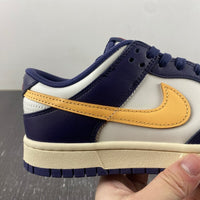 Retro Low Top Sneakers, White Yellow Purple Colorway, Lace Up Design, Casual Gift for Sneaker Fans