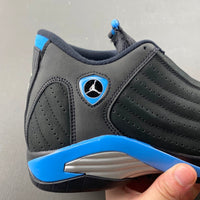 Low Top Sneakers, University Blue Black Colorway, Lace Up Design, Casual Gift for Sneaker Fans