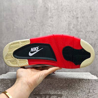 Mid Top Sneakers, Red Colorway, Lace Up Design, Casual Gift for Sneaker Fans
