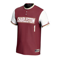 Charleston Cougars Lightweight Collegiate Softball Fashion Jersey - Maroon