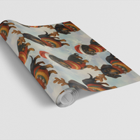 Jolly Long Dog Holiday Gift Wrap, Dachshund Christmas Wrapping Paper, Adorable Sausage Dog Wrapping Paper, Dog Lover Holiday Gift Wrapping Paper