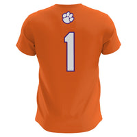 #1 Clemson Tigers Lightweight Lacrosse Jersey - Orange