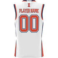 Illinois Fighting Illini Lightweight NIL Pick-A-Player Basketball Jersey - White