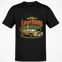 National Lampoons Christmas Vacation Shirt, Burn Some Dust Eat My Rubber T-Shirt, Retro Car Graphic Tee, Humorous Holiday Movie Apparel