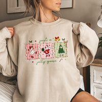 Festive Duck Holiday Sweatshirt, Jolly Goose Christmas Sweatshirt, Adorable Xmas Goose Crewneck, Ugly Christmas Sweater Sweatshirt, Winter Present