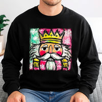 Watercolor Holiday Ballet Graphic Crewneck, Nutcracker Christmas Sweatshirt, Vintage Xmas Soldier Sweater, Adorable Festive Holiday Pullover
