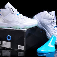 Low Top Sneakers, White Blue Colorway, Lace Up Design, Casual Gift for Sneaker Fans