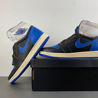 High Top Sneakers, Blue White Black Purple Colorway, Lace Up Design, Casual Gift for Sneaker Fans