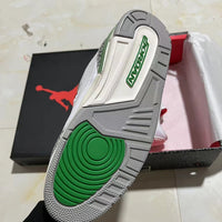 Low Top Sneakers, White Green Colorway, Lace Up Design, Casual Gift for Sneaker Fans