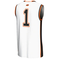 #1 Oklahoma State Cowboys Lightweight Basketball Jersey - White
