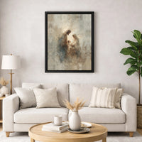 Abstract Holy Family Canvas Print, Nativity Scene Canvas Art, Religious Christmas Wall Art, Christian Faith Canvas, Sacred Home Decor Present