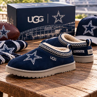 Lone Star Navy - DAL Emblem Clog Slippers