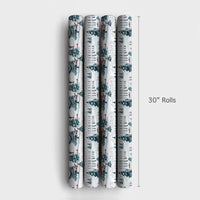 Patriotic Winter Gift Wrap, White House Christmas Wrapping Paper, Scenic Landmark Wrapping Paper, Elegant Holiday Present Paper