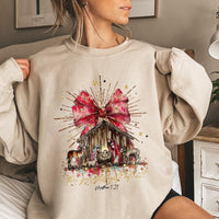 The Greatest Present of All Sweater, Nativity Christmas Sweatshirt, Christian Faith Holiday Sweatshirt, Religious Nativity Crewneck, Xmas Present