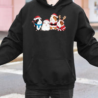 Adorable Guinea Pig Holiday Hoodie, Guinea Pig Christmas Hoodie, Humorous Santa Guinea Pig Sweatshirt, Xmas Animal Lover Pullover, Winter Pet Present