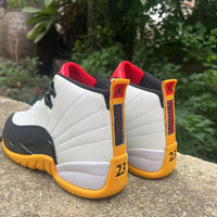 Sneakers, White Black Yellow Colorway, Lace Up Design, Casual Gift for Sneaker Fans