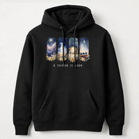 Nativity Scene Graphic Sweatshirt, A Savior Is Born Hoodie, Christian Religious Christmas Pullover, Holy Night Hooded Sweatshirt, Xmas Present
